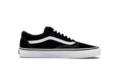 Vans Old Skool True White Unisex Skate Shoes Offer Classic Low Top Canvas/Leather Upper